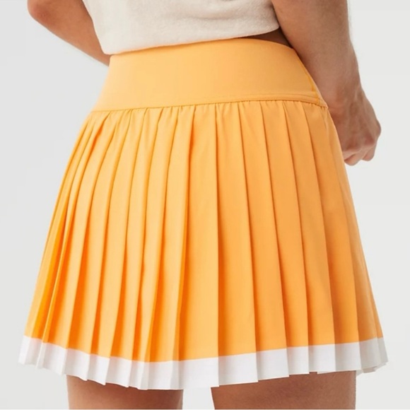 Offline by Aerie Tiebreaker Pleated Skort Tennis Skirt in Petal Orange Large - Picture 2 of 11